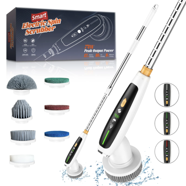 Smart Electric Spin Scrubber (White) - Image 3